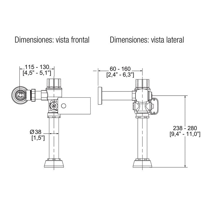 Fluxómetro de sensor - FB-110-38-3.5